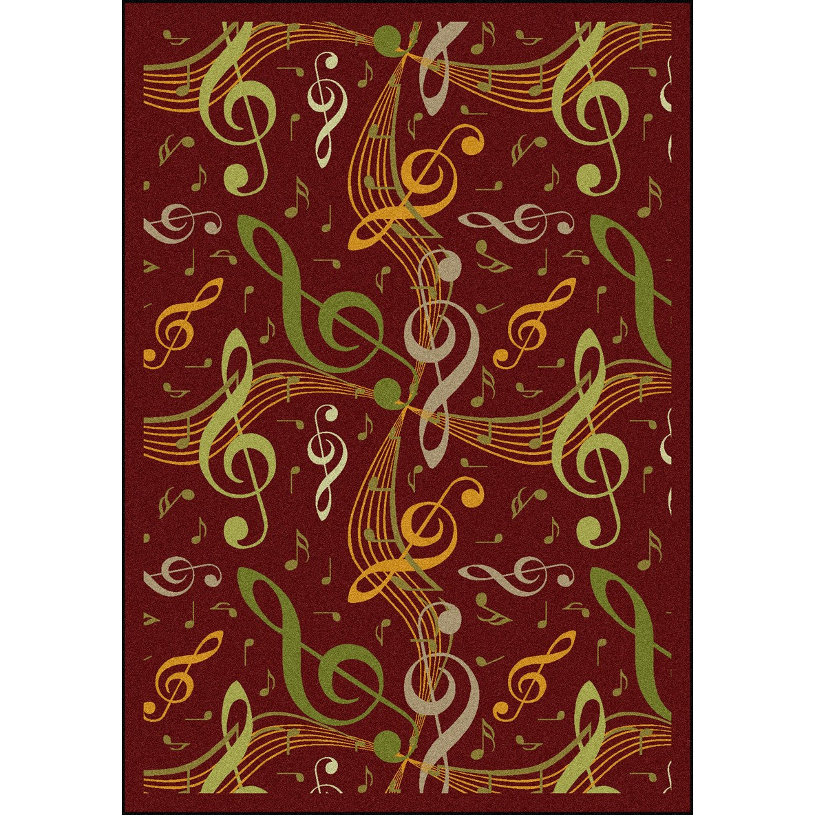 Virtuoso 3'10" x 5'4" area rug in color Burgundy