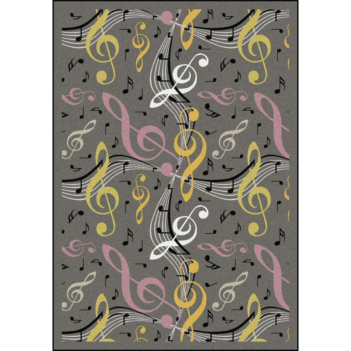 Virtuoso 7'8" x 10'9" area rug in color Gray