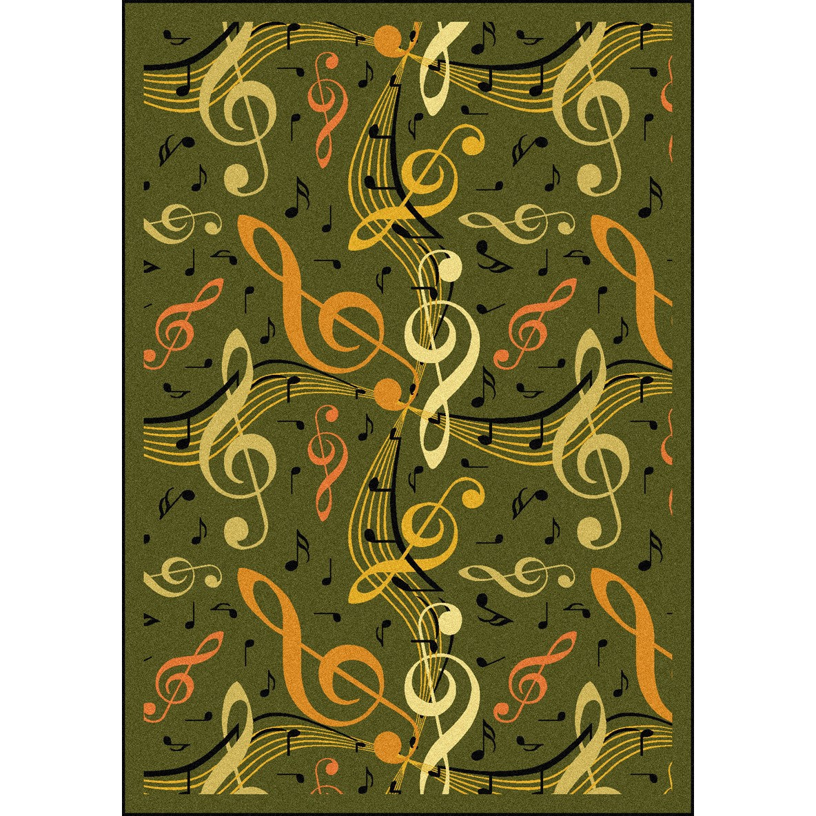Virtuoso 10'9" x 13'2" area rug in color Green