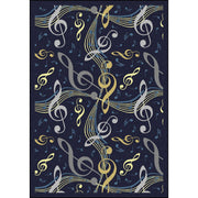 Virtuoso 7'8" x 10'9" area rug in color Navy