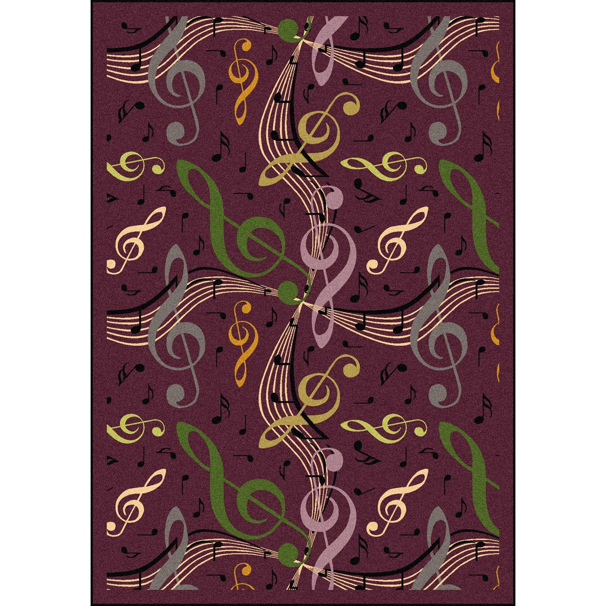 Virtuoso 5'4" x 7'8" area rug in color Plum