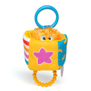 Ms. Rachel Official Herbie Sensory Take-Along Toy, Baby Swing & Baby Stroller Teething Toys w/ Rattle & Clip, Toddler Toys for Girls & Boys Ages 3 Months to 1+