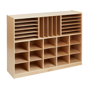 Multi-Section Storage Cabinet - Natural
