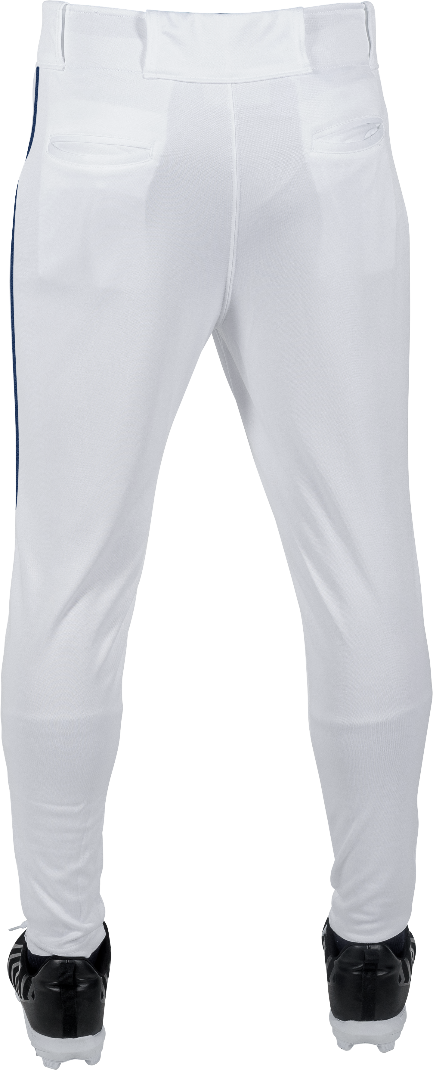 Rawlings Adult Launch Piped Pro Taper Fit Pant  - Small - White/Navy