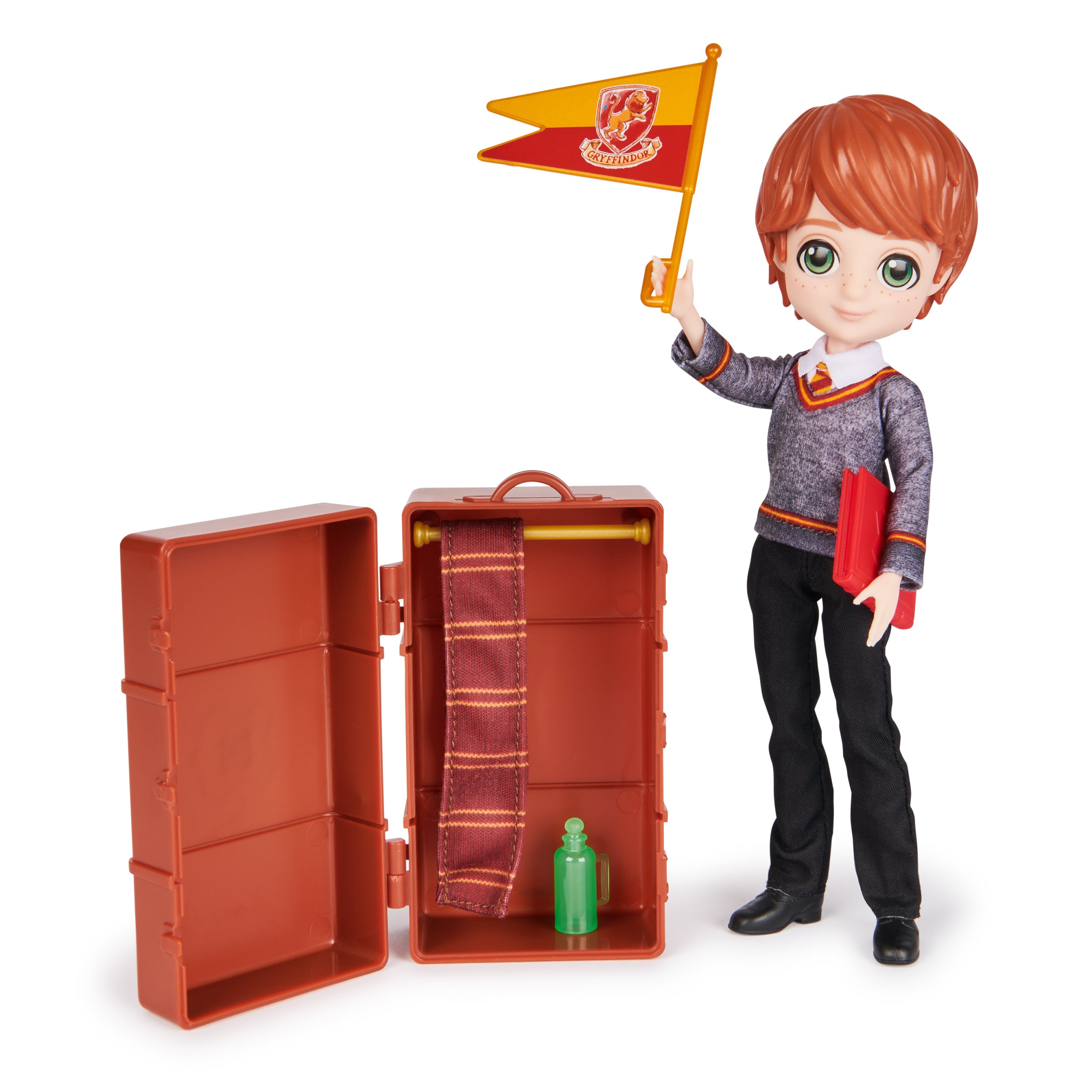 Wizarding World Harry Potter, 8-inch Ron Weasley Doll 12-Piece Back to Hogwarts Gift Set with Doll Accessories, Kids Toys for Ages 6 and up