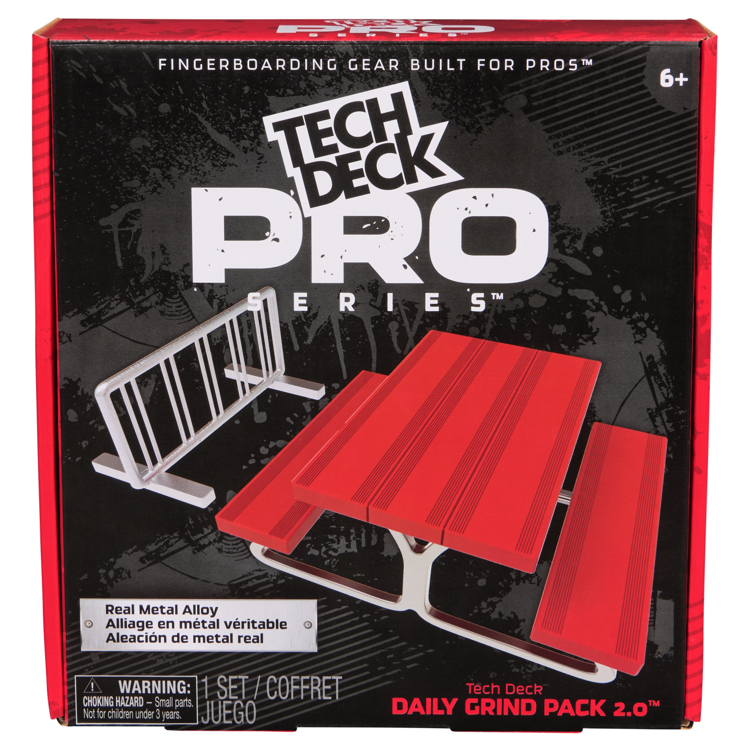 Tech Deck, Pro Series Daily Grind Pack 2.0 with Picnic Table and Bike Rack; Kids Toys for Boys Ages 6 and up Mini Fingerboard Sold Separately