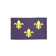 3X5 FT NYL-GLO FLEUR DE LIS BL/3GLD