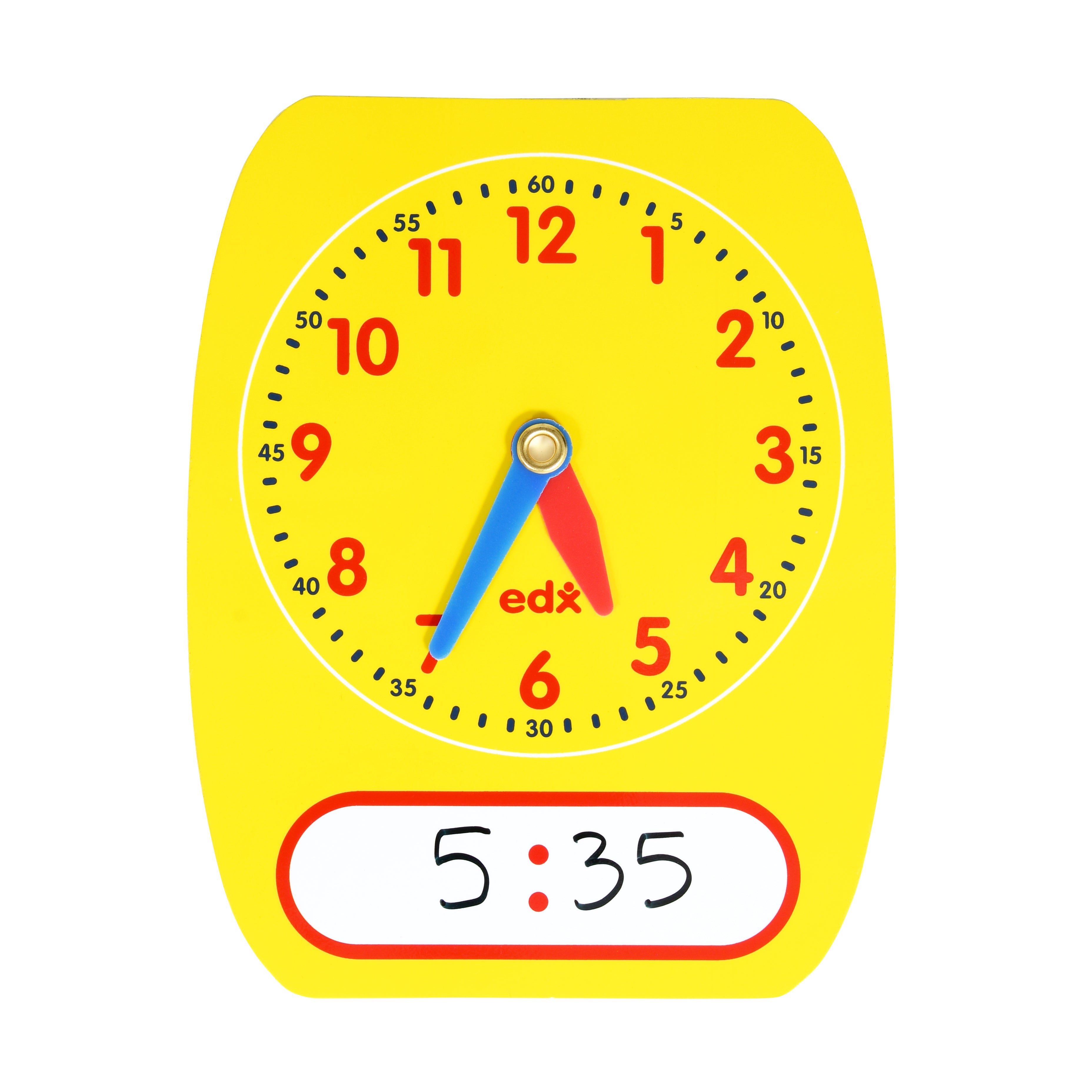 Write-On Wipe-Off Clock Dials