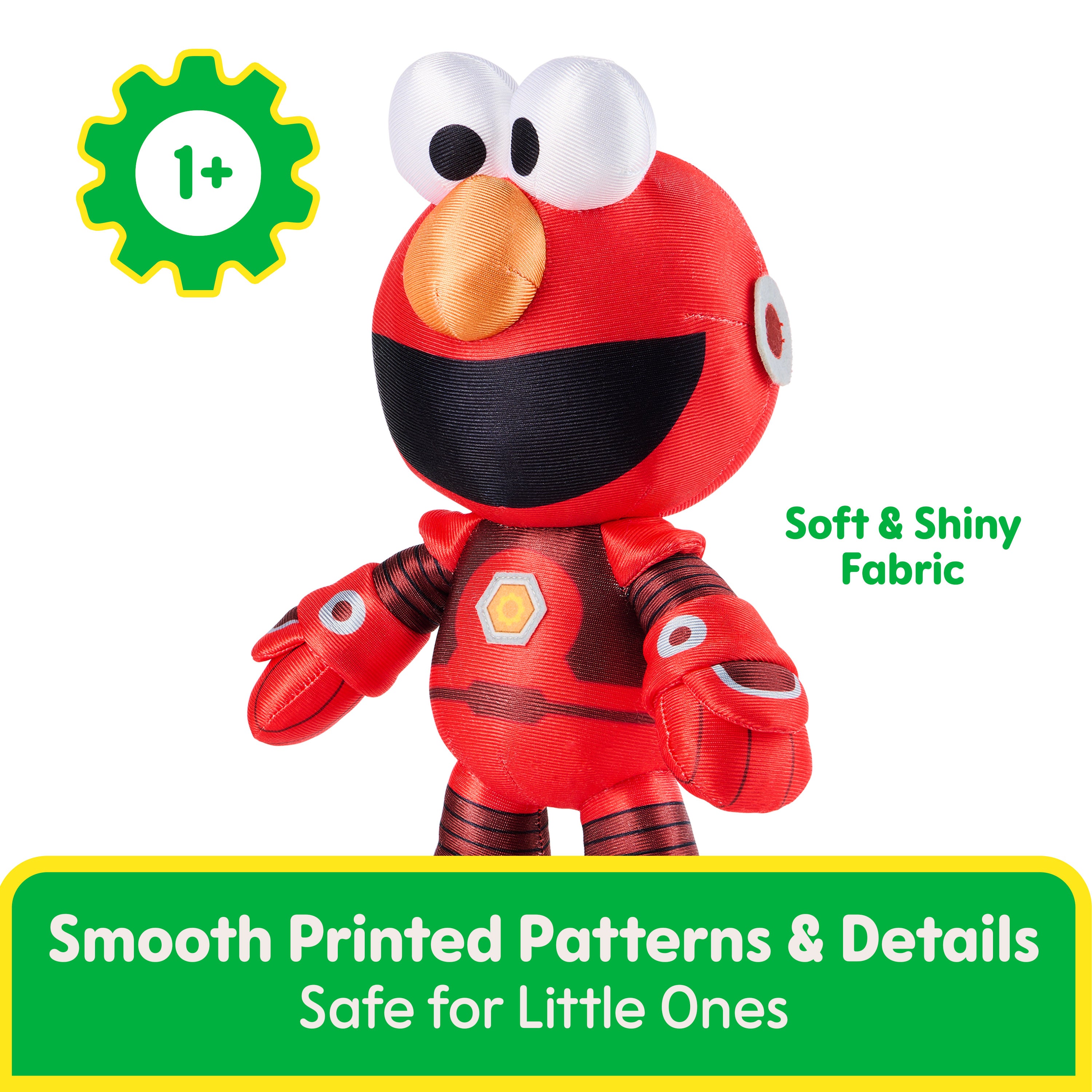 GUND Sesame Street Official Mecha Builder Elmo Plush, Stuffed Animal for Ages 1 and Up, 13"