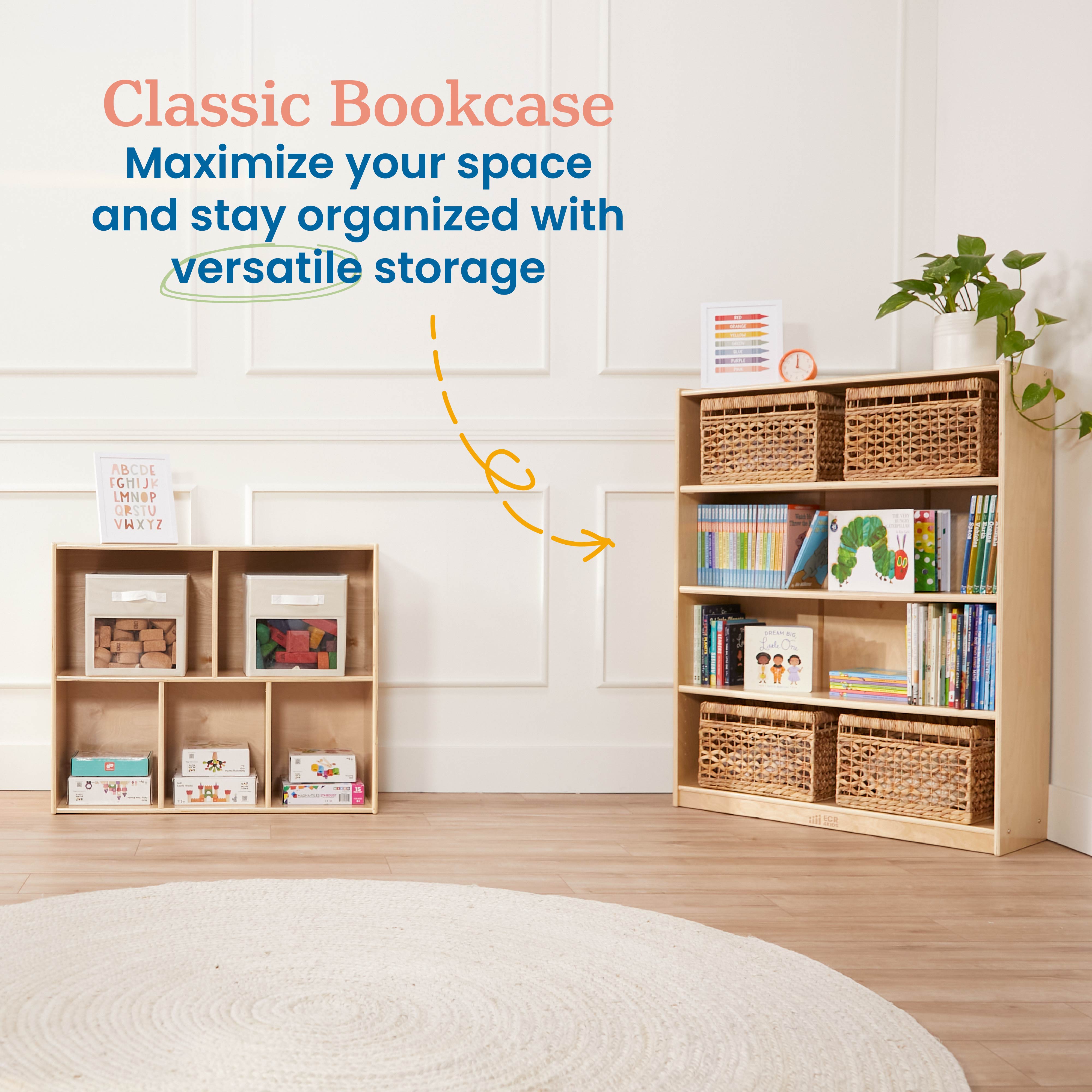 48in H Classic Bookcase - Natural