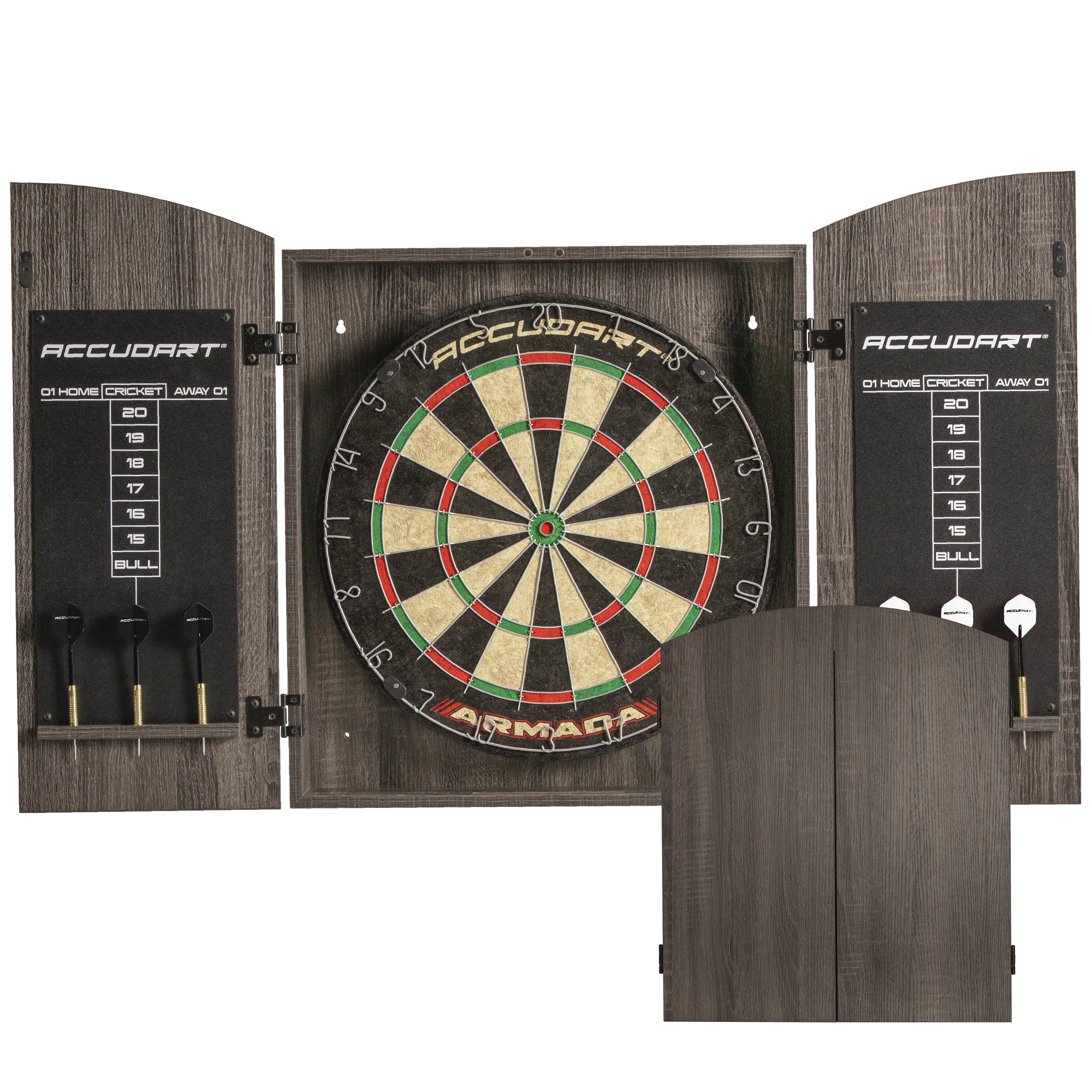 Accudart Armada Bristle Dartboard Cabinet Set