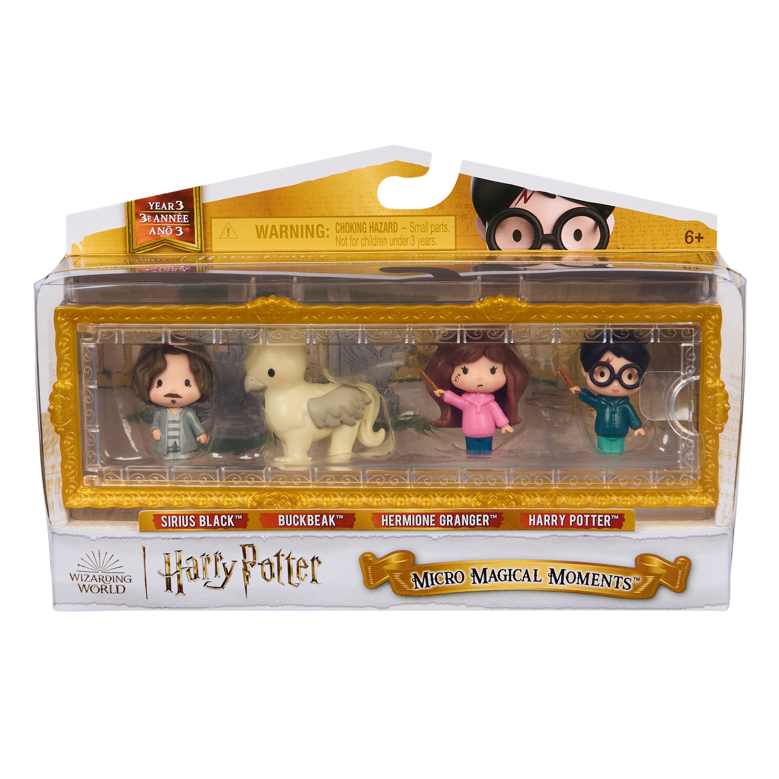 Wizarding World Harry Potter, Micro Magical Moments Prisoner of Azkaban Rescue Set with 4 Mini Figures & Display Case, Kids Toys for Ages 6 and up