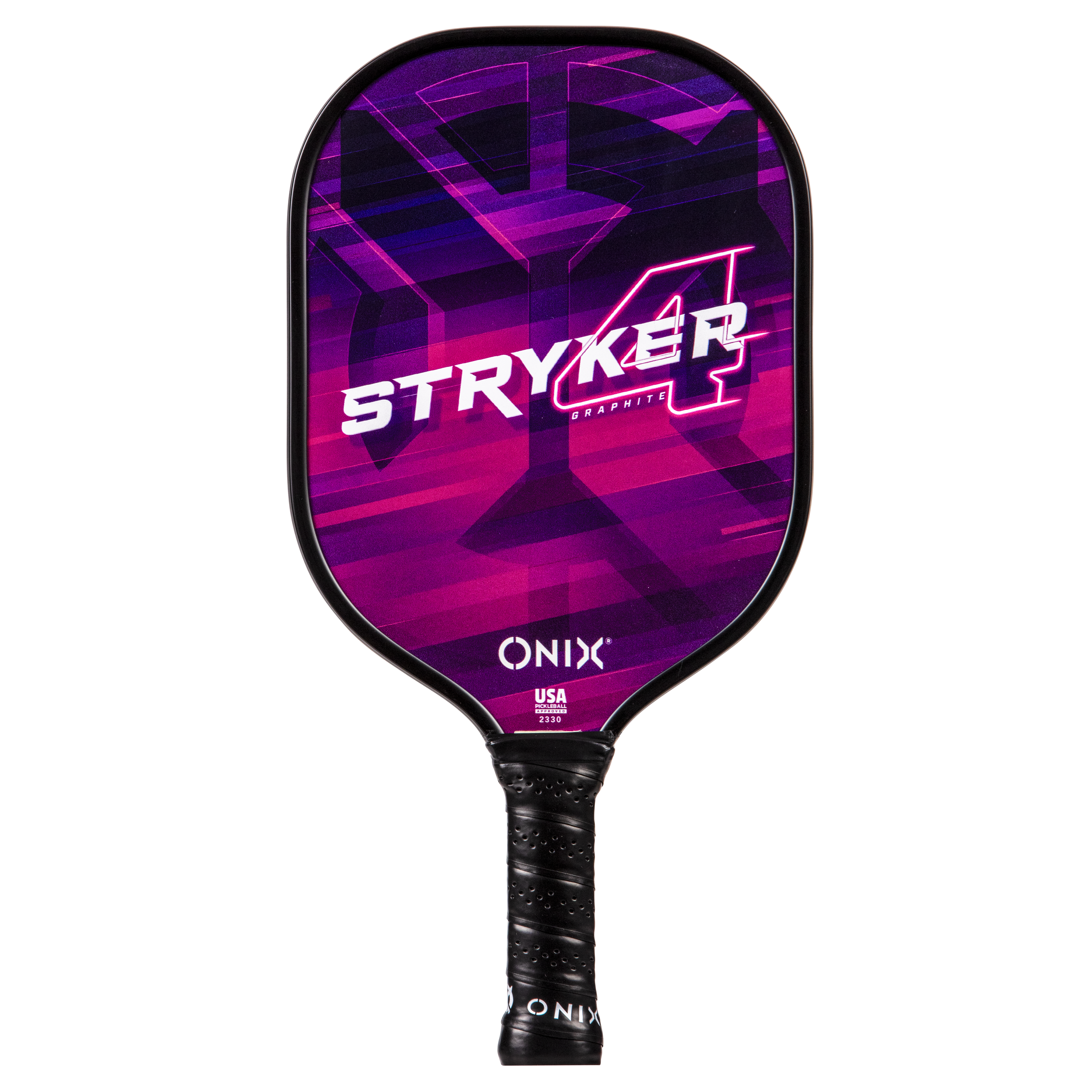 Onix Stryker 4 Pickleball Paddle Features Polypropylene Core, Graphite Face, and Larger Sweet Spot - Purple