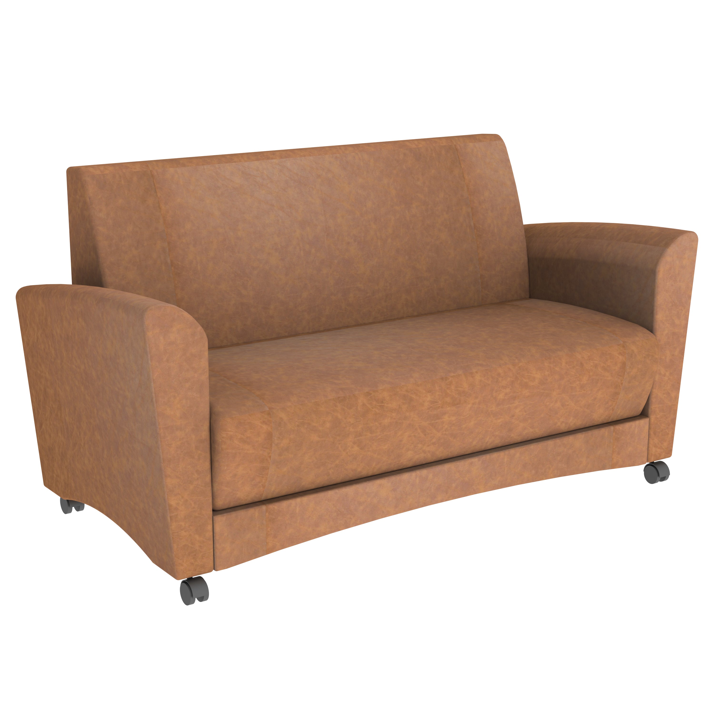 Pro Series Rustic Upholstered Mobile Common Area Sofa - Hazelnut