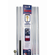 American Flag and Flagpole Set - 20 ft. Aluminum 5 Section In-Ground Flagpole, Includes a US Flag 3x5 ft. SolarGuard Nylon, Patriot Kit