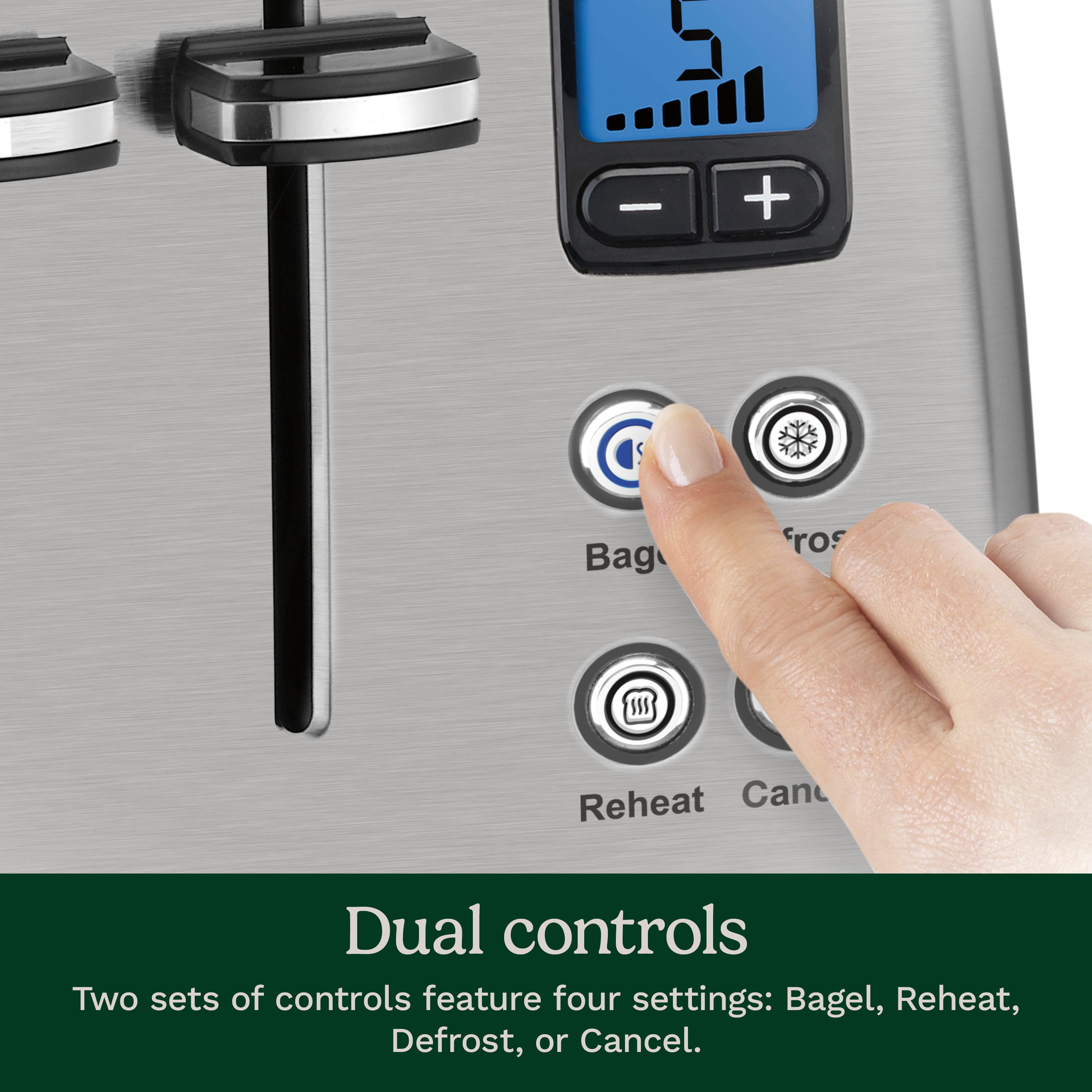 4 Slice Countdown Metal Toaster