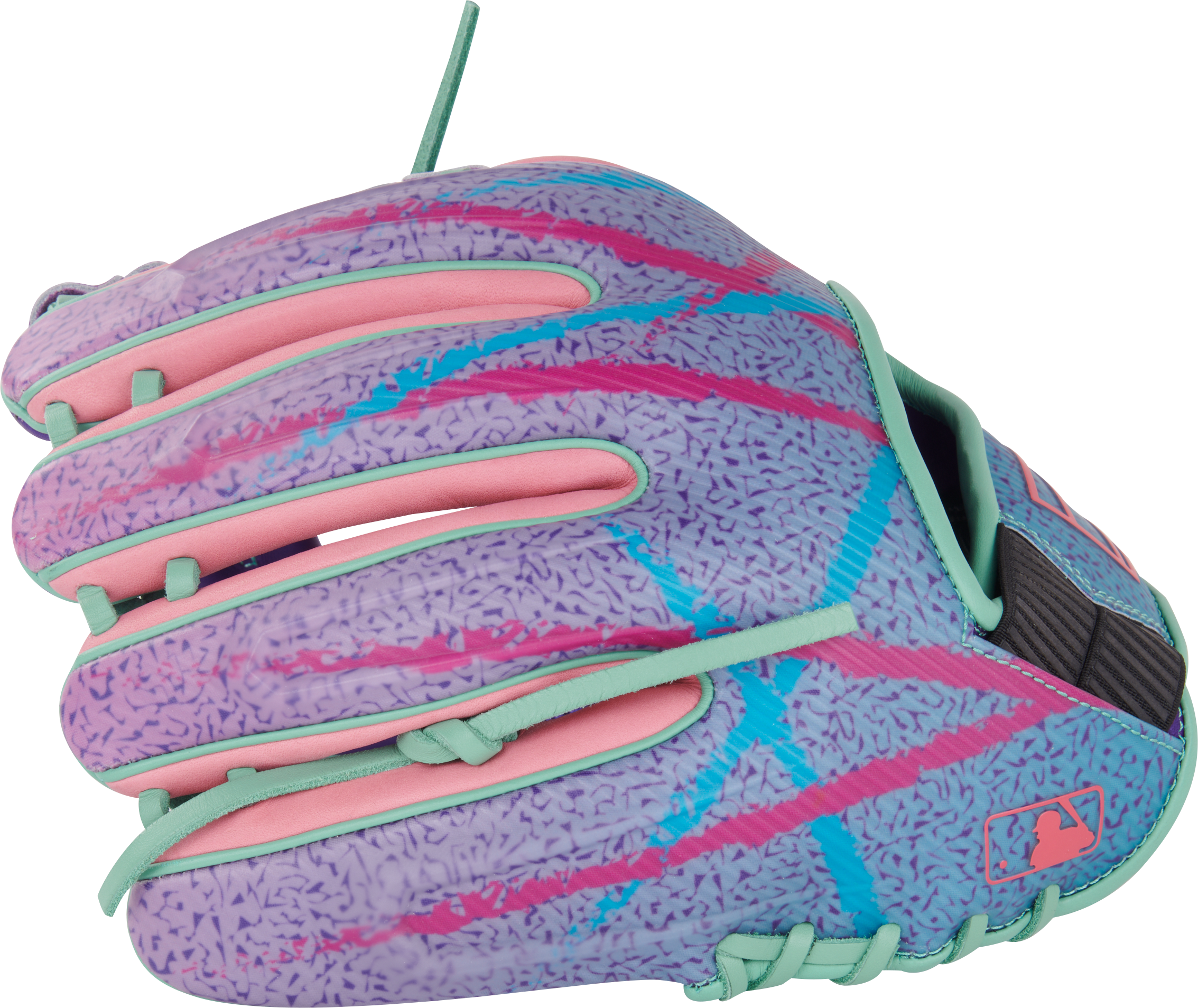 Rawlings Rev1X Series 11.75-Inch Baseball Glove - Right Hand Thrower - Purple/Mint/Pink