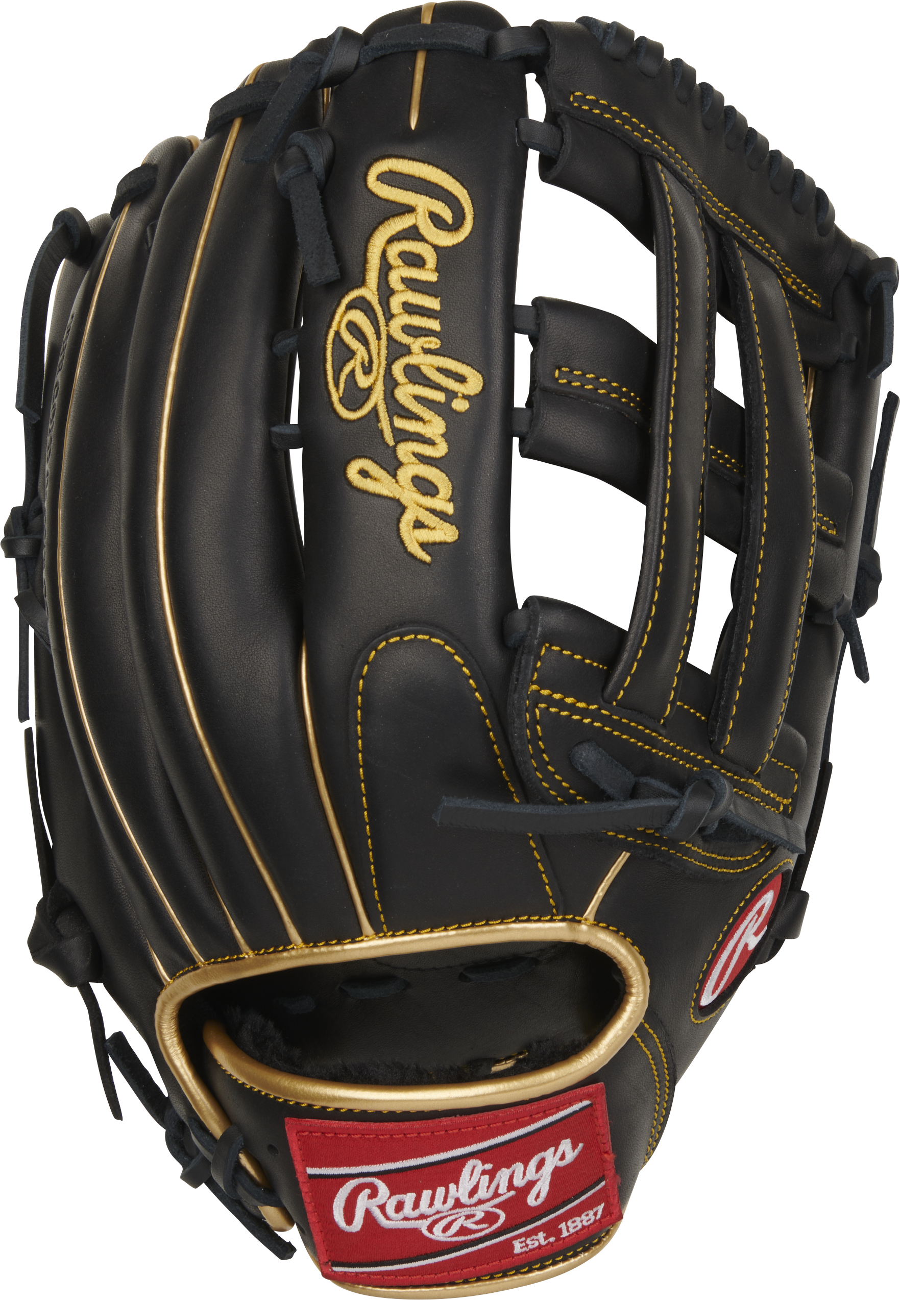 Rawlings R9 Baseball Series 12.75-Inch Baseball Glove  - Left Hand Thrower - Black