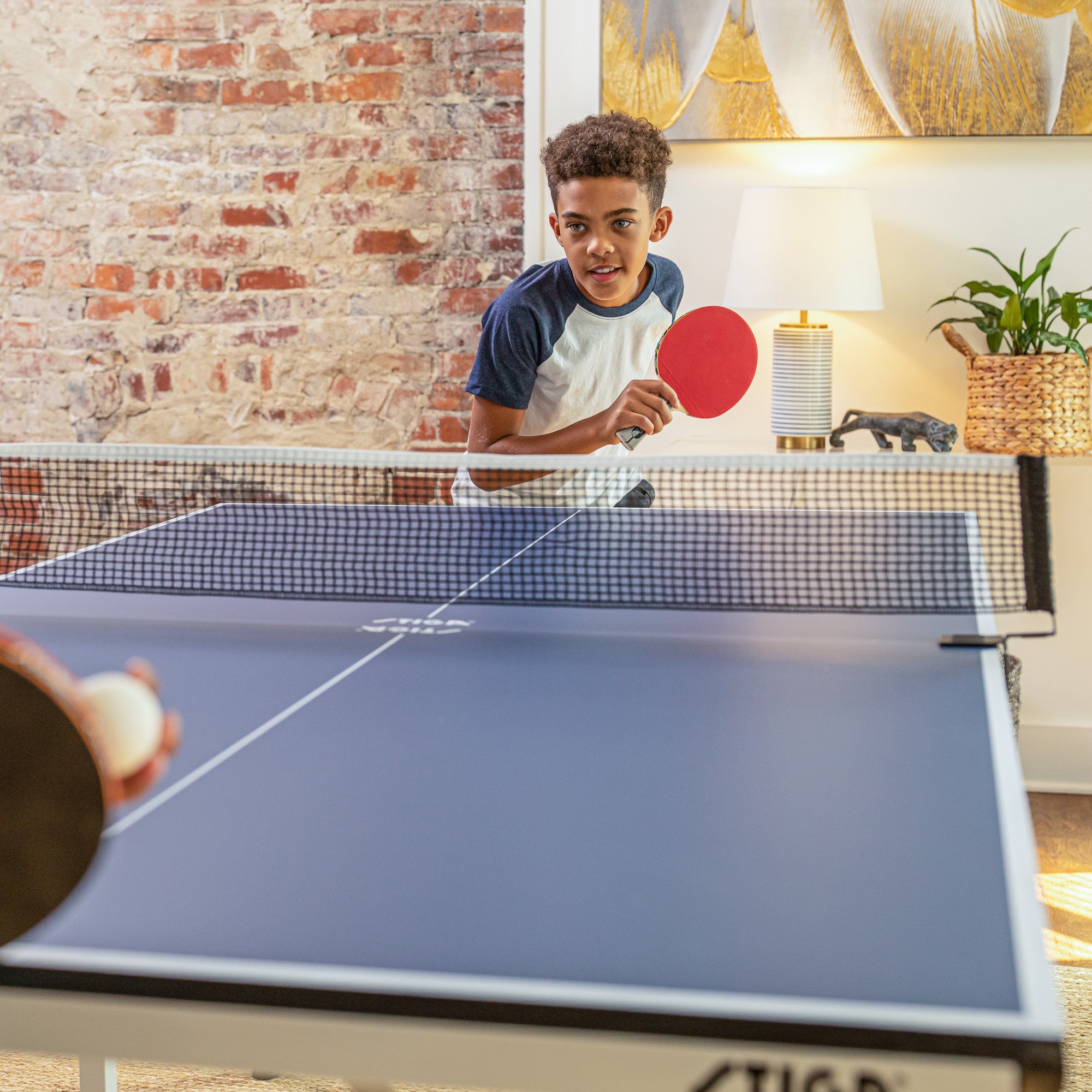 Space Saver Table Tennis Table 71" L x 40.5" W x 30" H, Blue