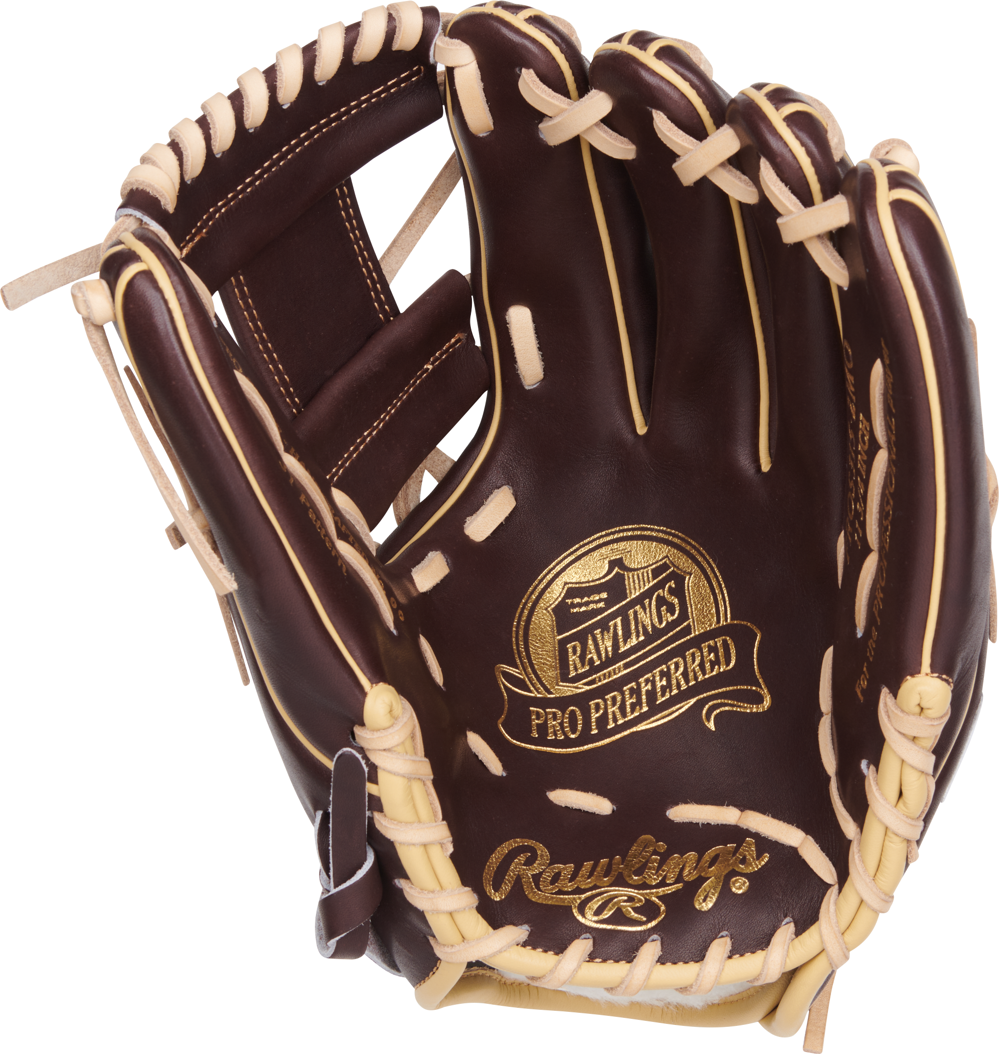 Rawlings Pro Preferred Series 11.75-Inch Baseball Glove - Right Hand Thrower - Mocha