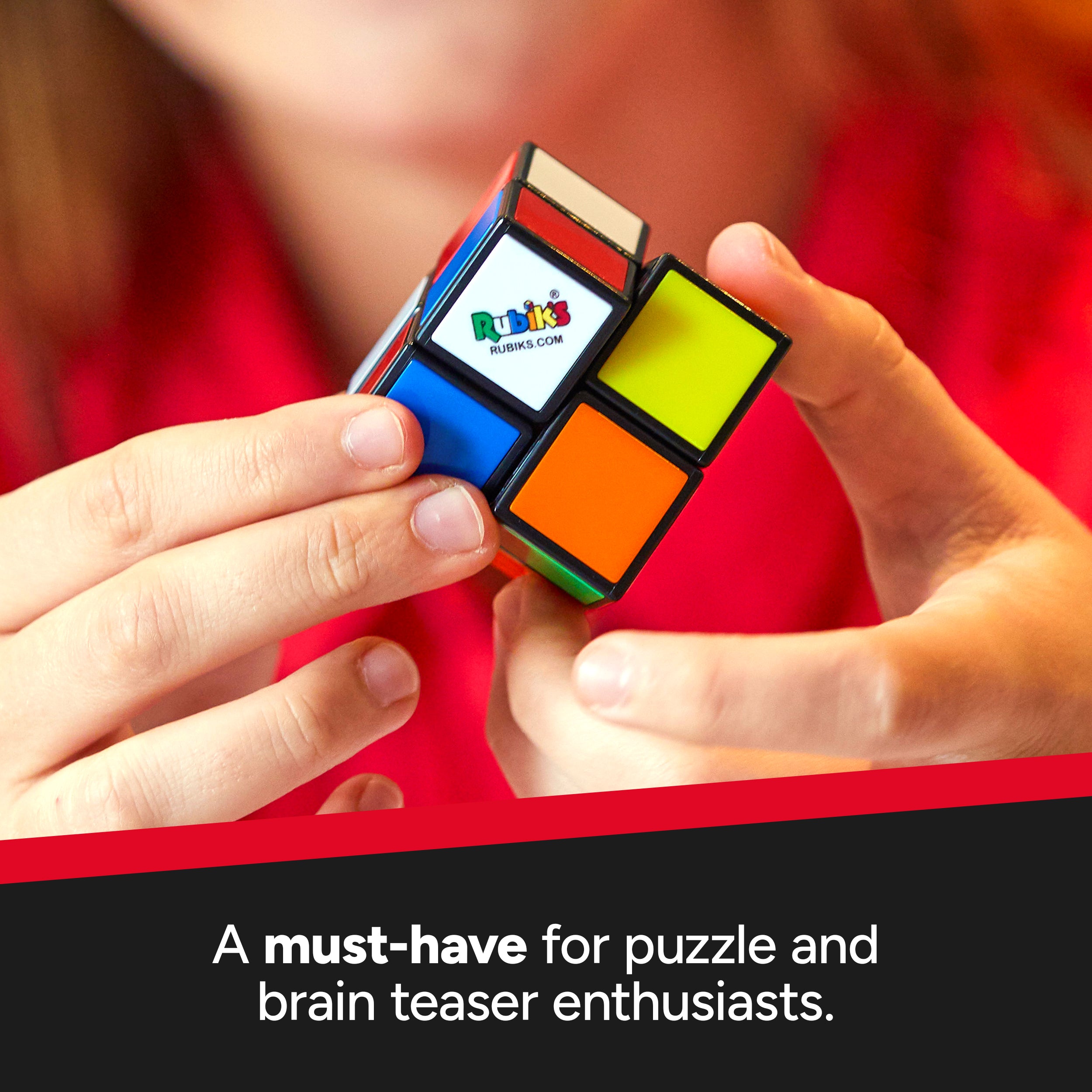 Rubik's Cube, The Official 2x2 Rubik's Cube, Mini Problem-Solving Brain Teaser, Classic Color-Matching Puzzle, Fidget Toy, Sensory Puzzle for Adults, Teens, Kids, for Ages 8 & Up