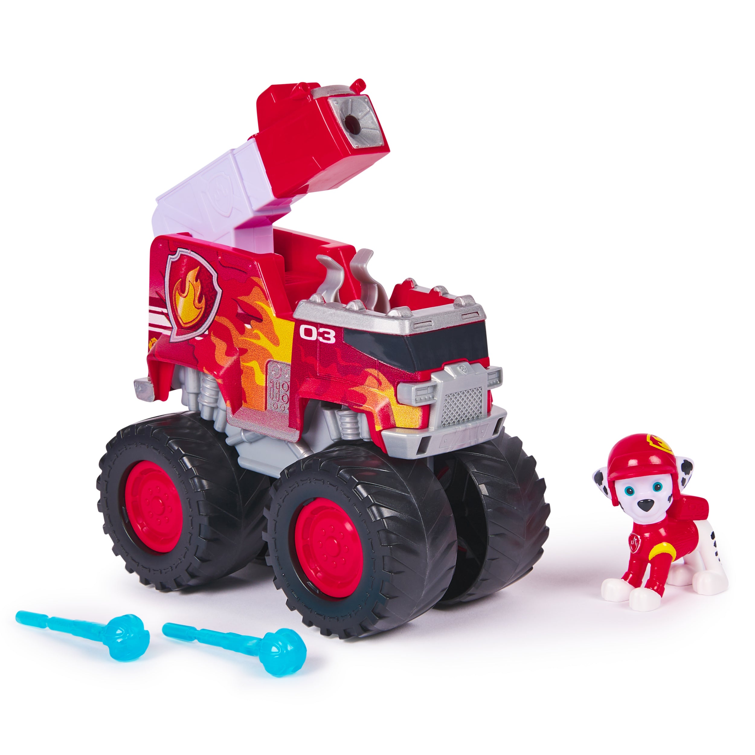 PAW Patrol: Rescue Wheels Marshall’s Firetruck, Toy Truck with Projectile Launcher and Collectible Action Figure, Kids Toys for Boys & Girls Ages 3+