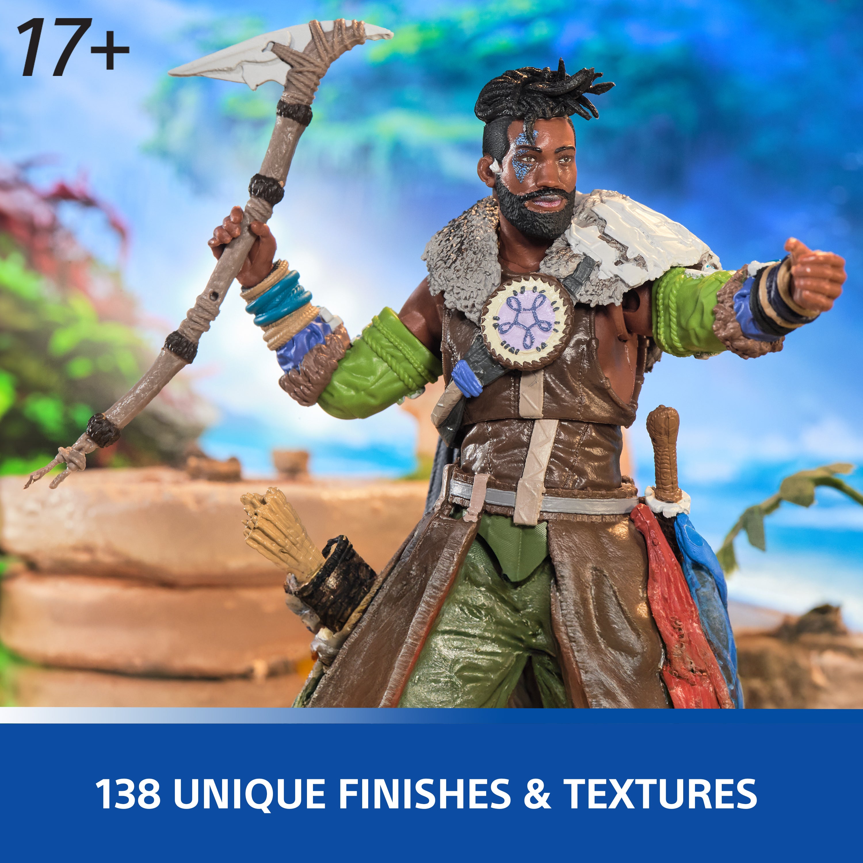 PlayStation, Horizon Forbidden West, 6” Varl Action Figure with 3 Accessories, The Shapes Collection, For PS5 Fans & Collectors Ages 17+