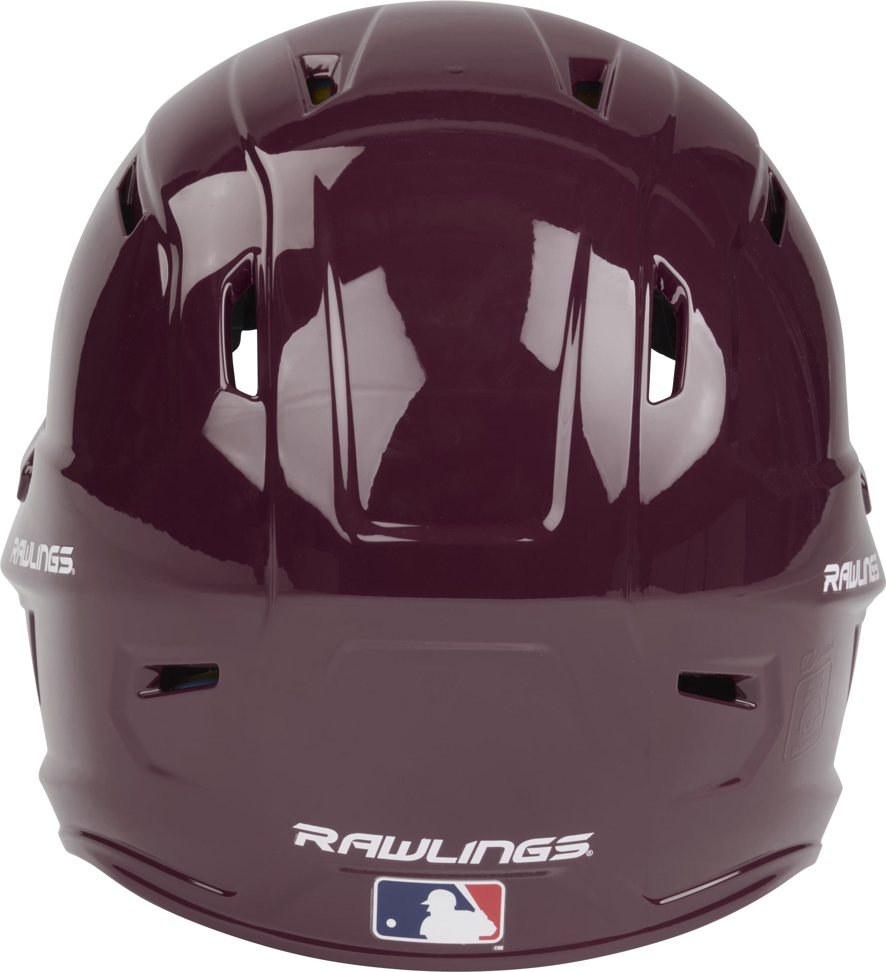 Rawlings Mach Gloss Junior Baseball Helmet - Maroon