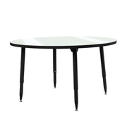Adapte 48" Round Dry-Erase Activity Table with Adjustable Tapered Legs - Whiteboard/Black