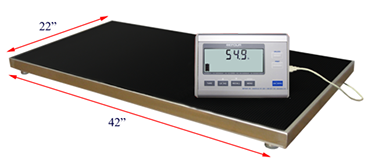 Portable Animal Scale, 42 X 22 - Lcd, Uses 4  Alkaline Batteries