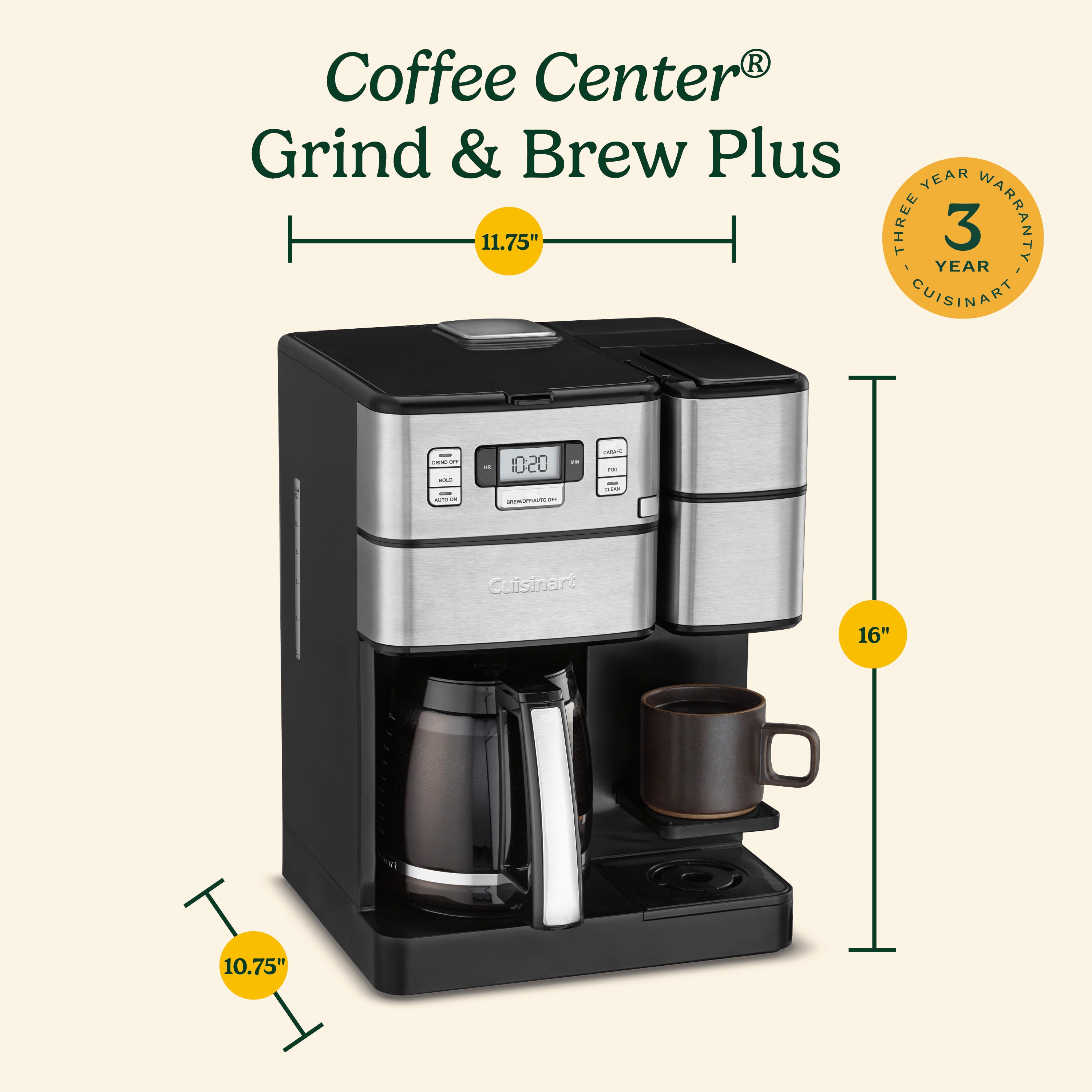 Coffee Center Grind & Brew Plus