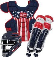 Rawlings Velo 2.0 Adult Catchers Set - Navy/Scarlet/White