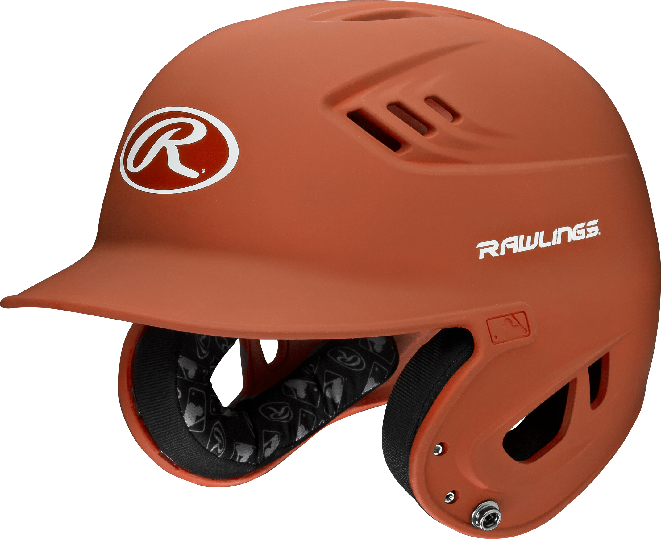 Rawlings R16 Matte Junior 1-Tone Baseball Helmet - Burnt Orange