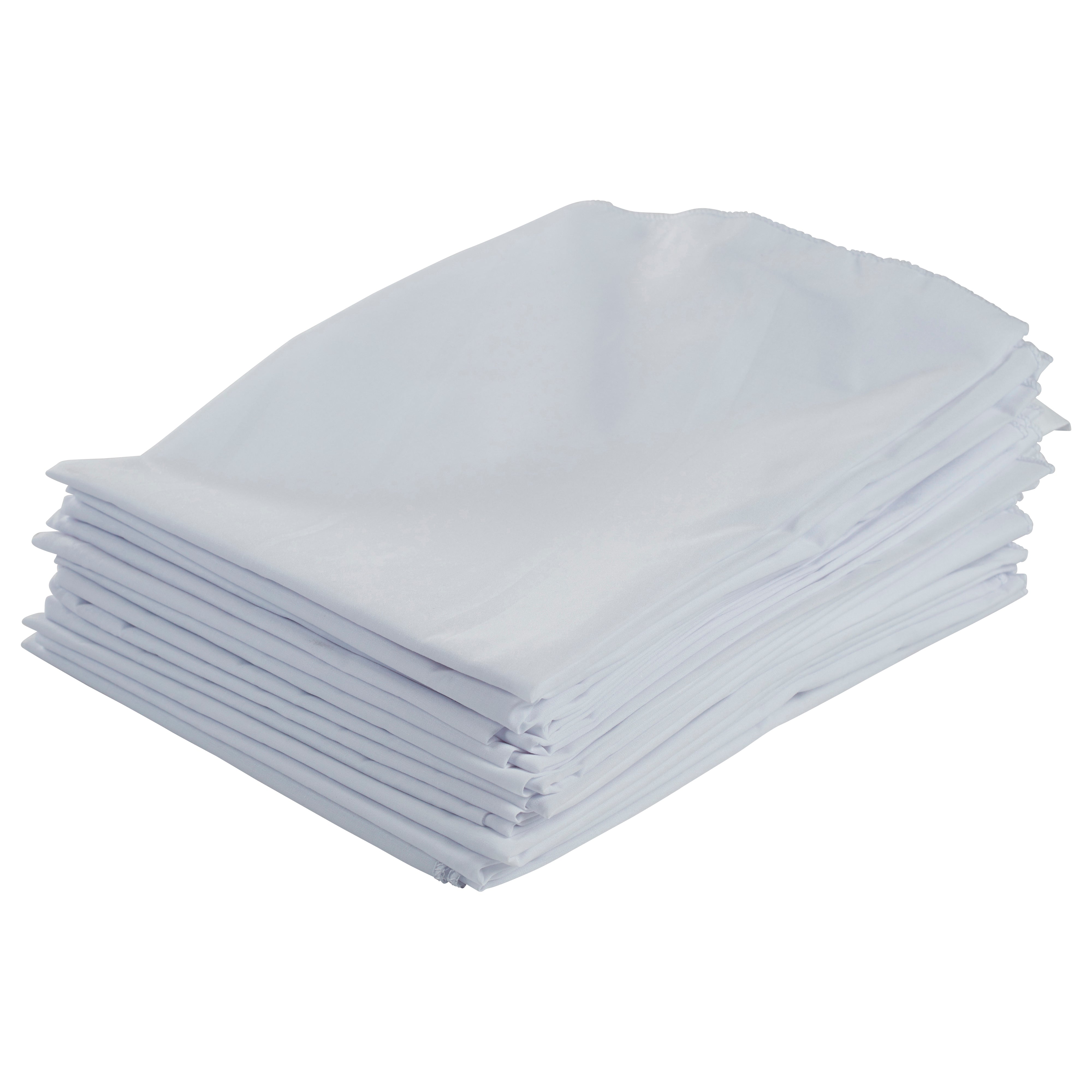 Standard Cot Sheet 12 Pack - White