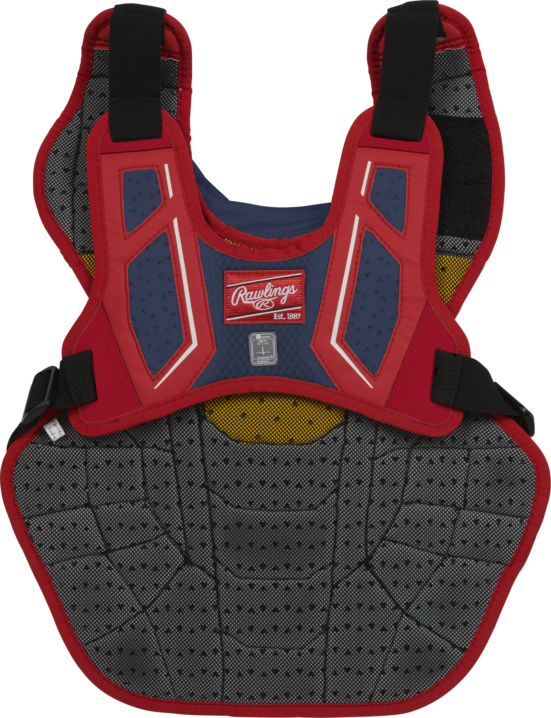 Rawlings Velo 2.0 Adult Catchers Chest Protector - Navy/Scarlet