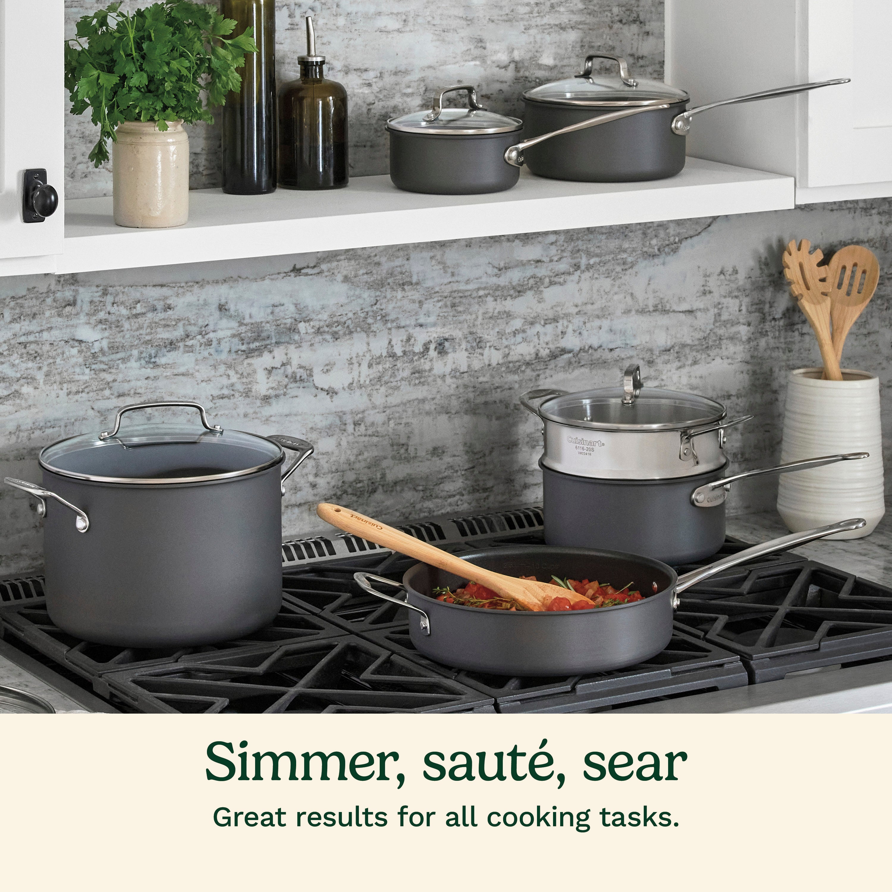 17 Piece Chef’s Classic ™ Nonstick Hard Anodized Set