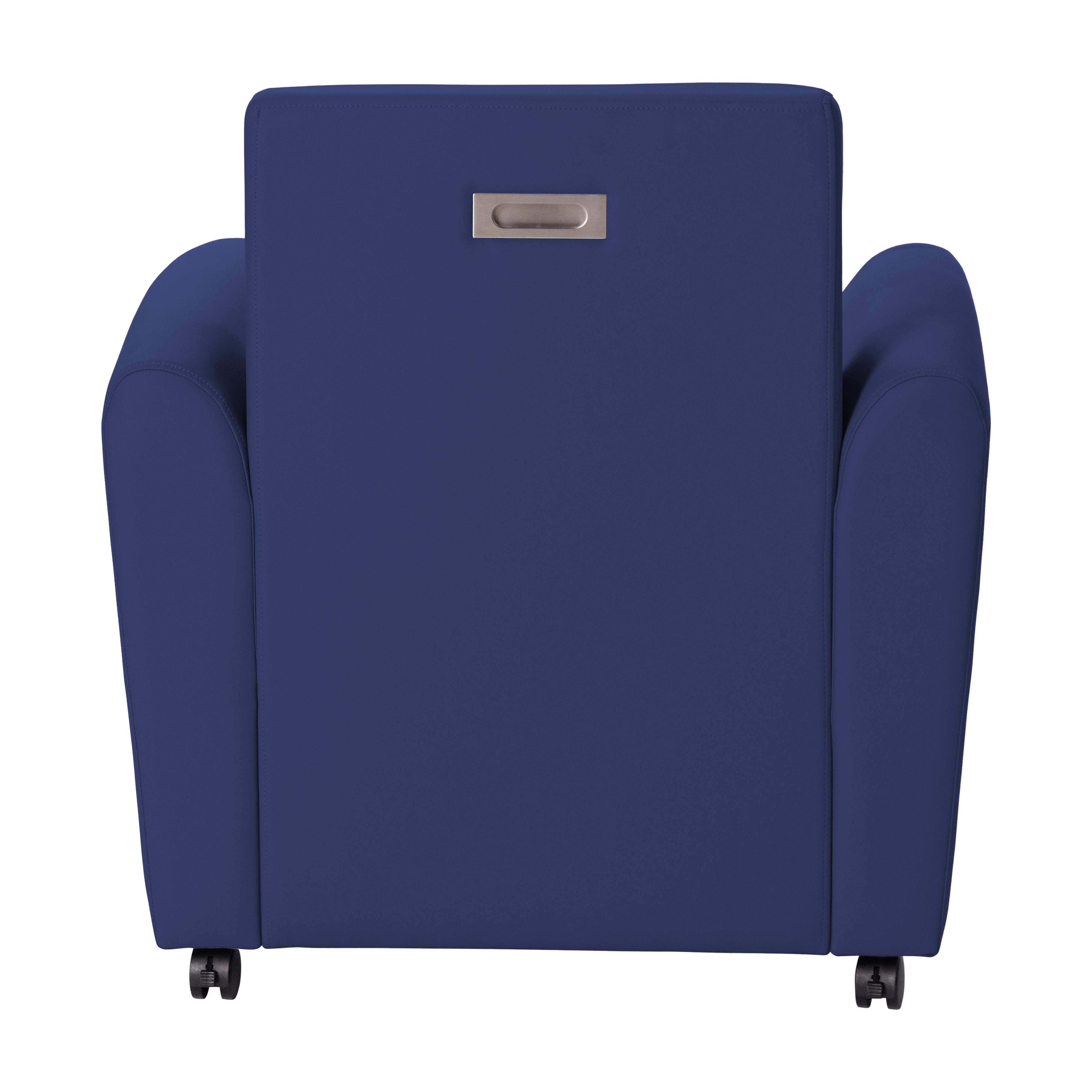 Pro Series Upholstered Mobile Common Area Chair - Navy