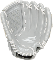 Rawlings Sure Catch Youth Series 11.5-Inch Softball Glove - Right Hand Thrower - Gray/Mint