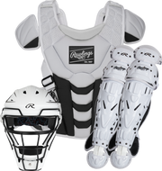 Rawlings Velo 2.0 Series Softball Medium Catchers Set - White/Black