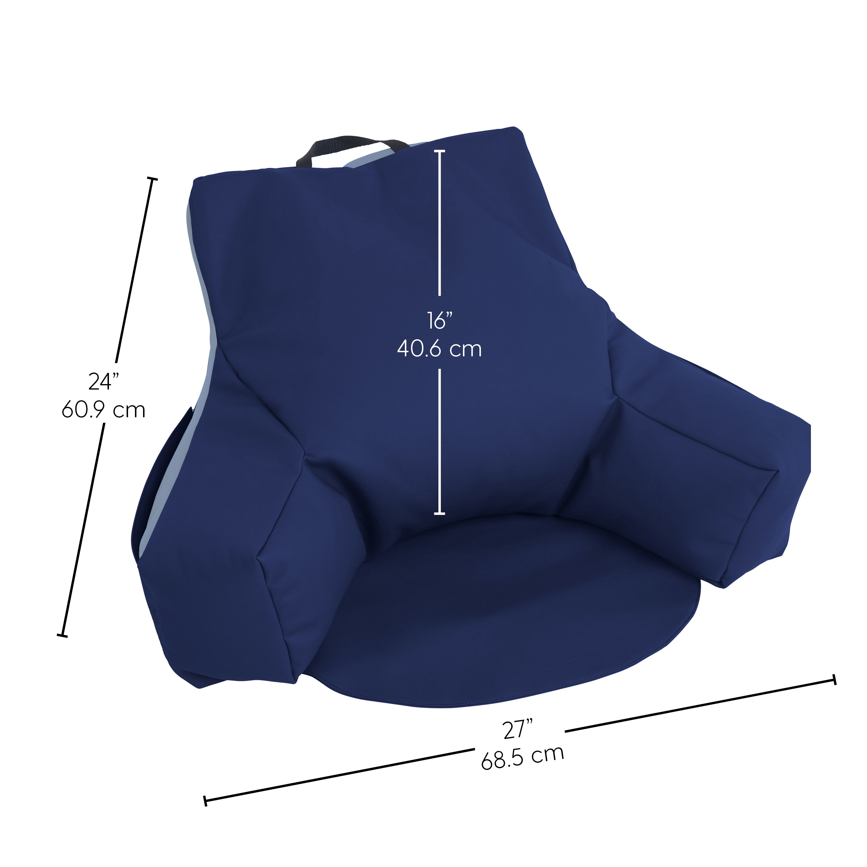 SoftScape Relax N Read Bean Bag - Navy/Powder Blue