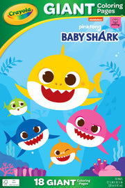 Crayola Baby Shark Giant Coloring Pages, Baby Shark Big Show, Gift for Boys & Girls, Ages 3, 4, 5, 6,