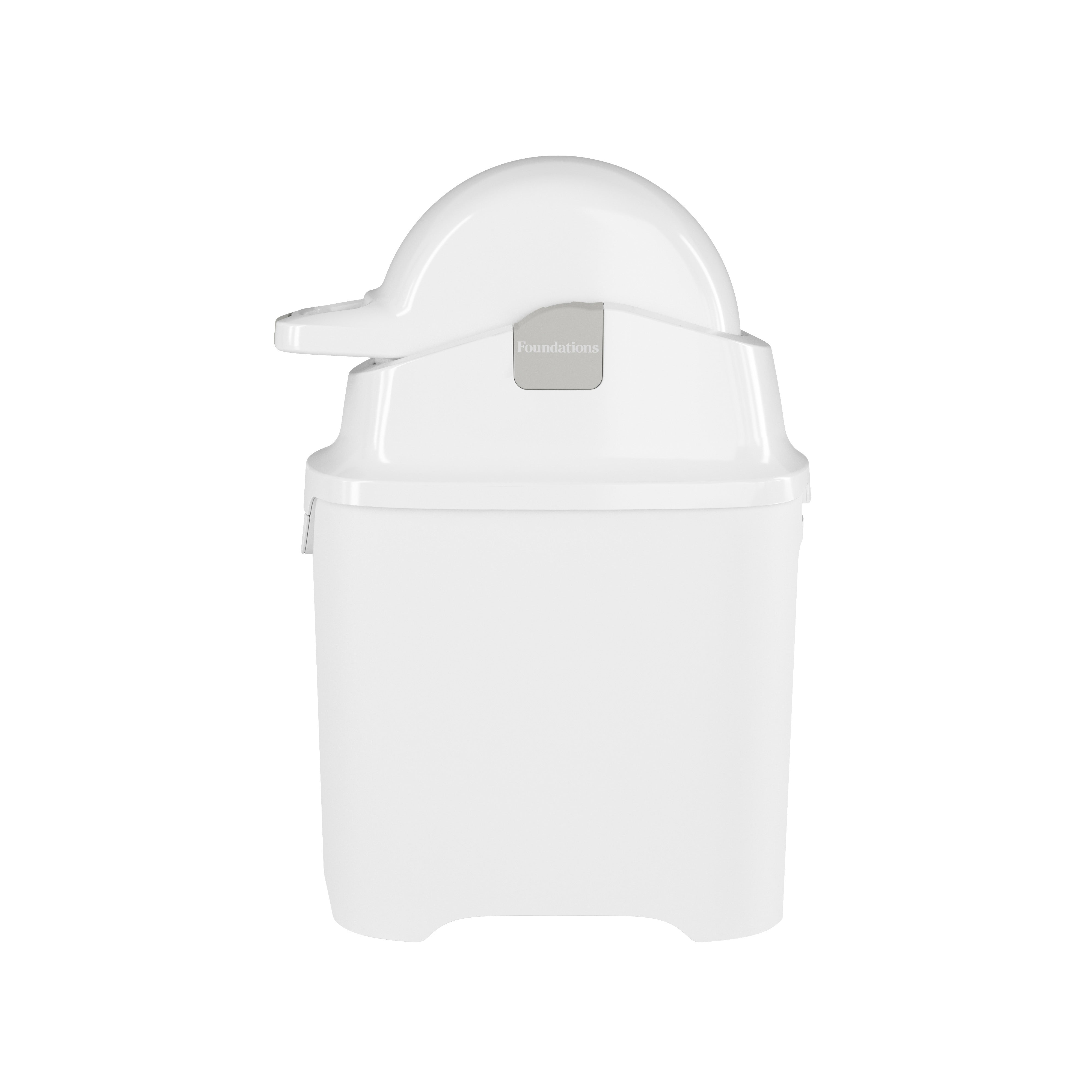 Foundations Mini Diaper Pail, White