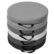 SoftScape 15" Round Floor Cushions, 6-Piece - Gray/Light Gray