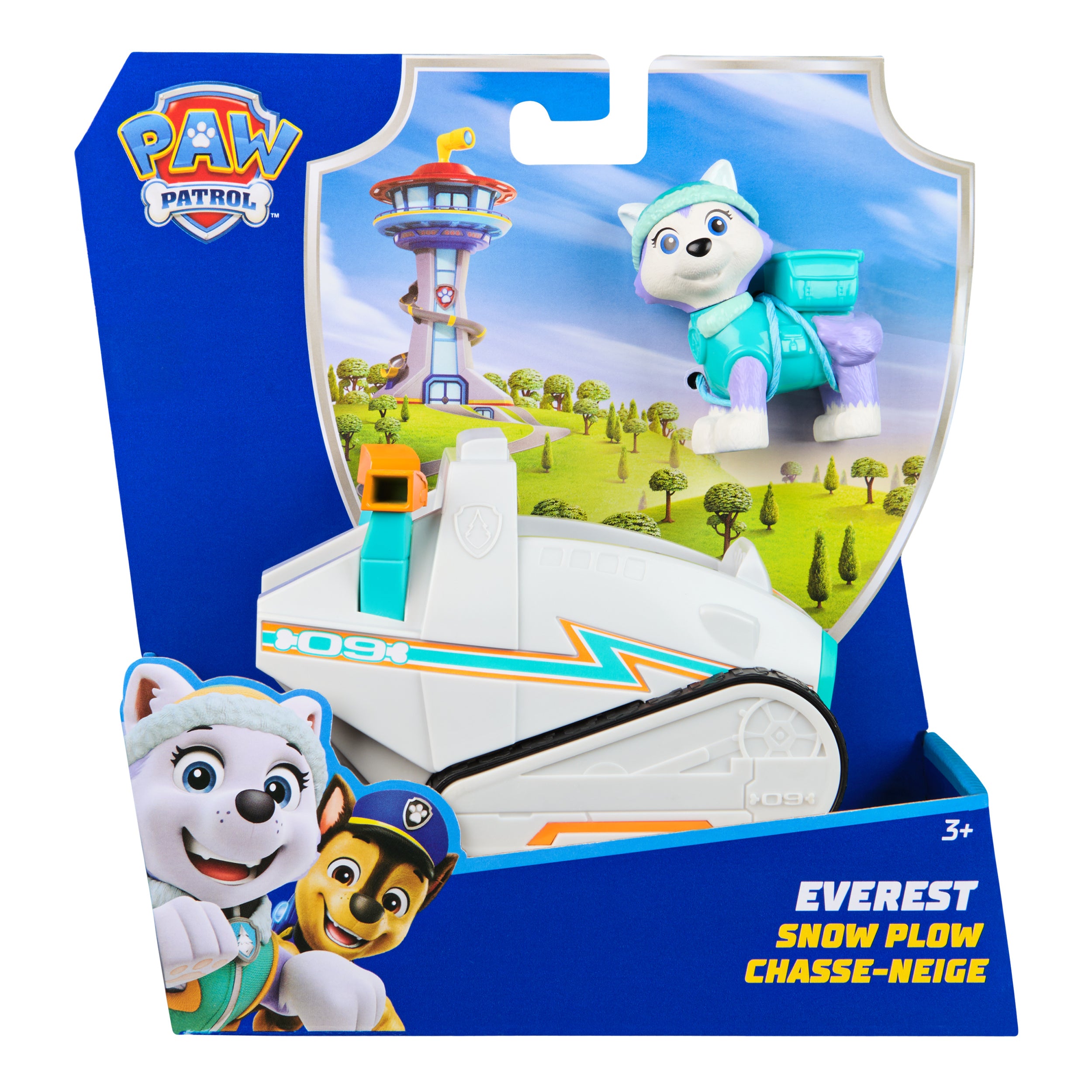 PAW Patrol, Everest’s Snow Plow, Toy Vehicle with Collectible Action Figure, Sustainably Minded Kids Toys for Boys & Girls Ages 3 and Up