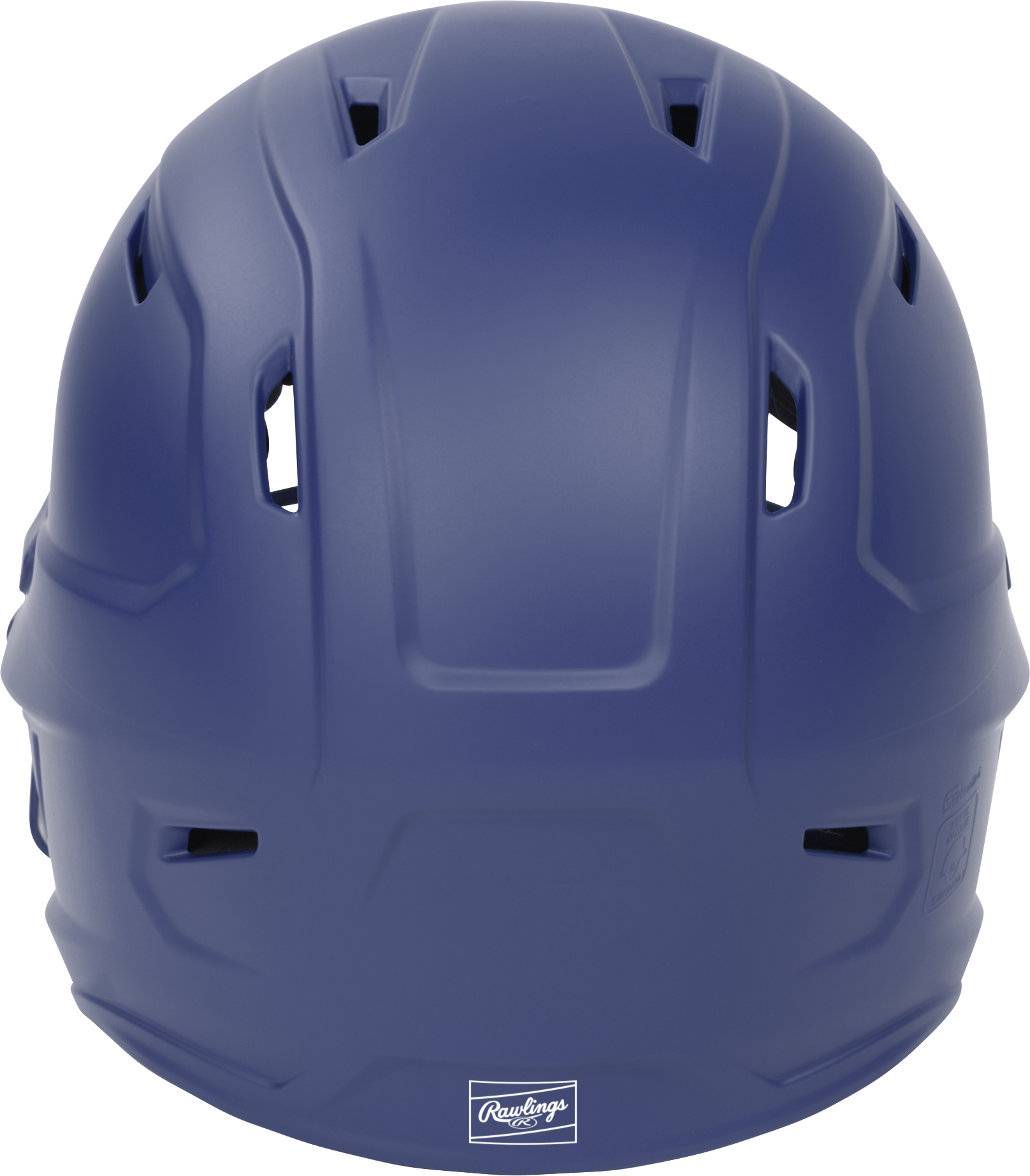Rawlings Mach Hi-Viz Senior Matte Batting Helmet With Hi-Viz Face Guard - Royal