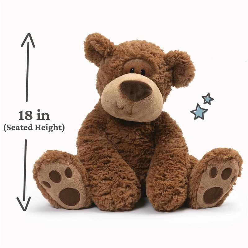 GUND Grahm Teddy Bear, Premium Stuffed Animal for Ages 1 and Up, Brown, 18”