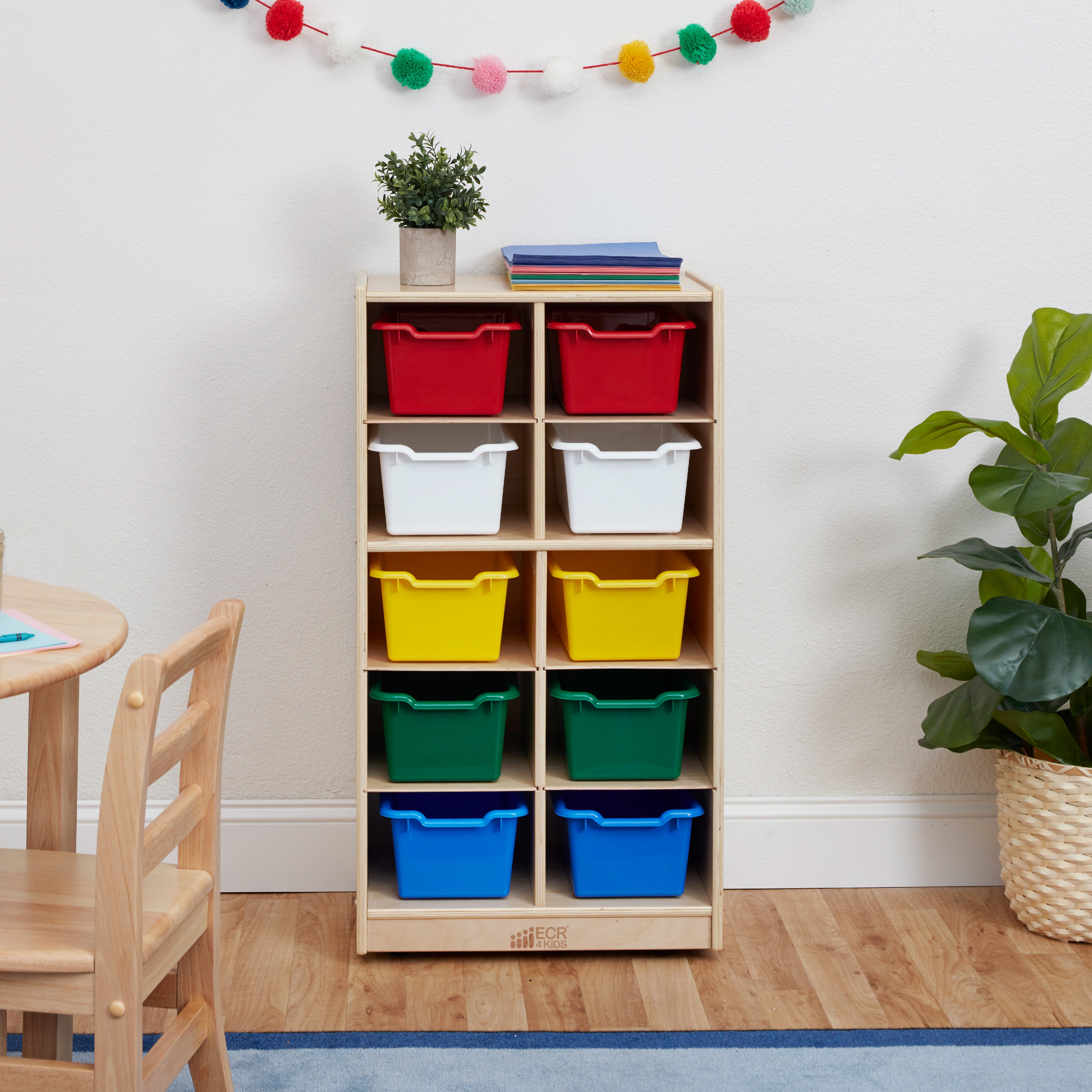 Scoop Front Storage Bins 10-Piece - Assorted