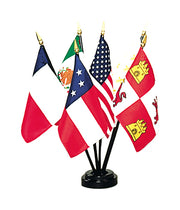 4X6 IN EB 6 FLAGS OF TEXAS SET