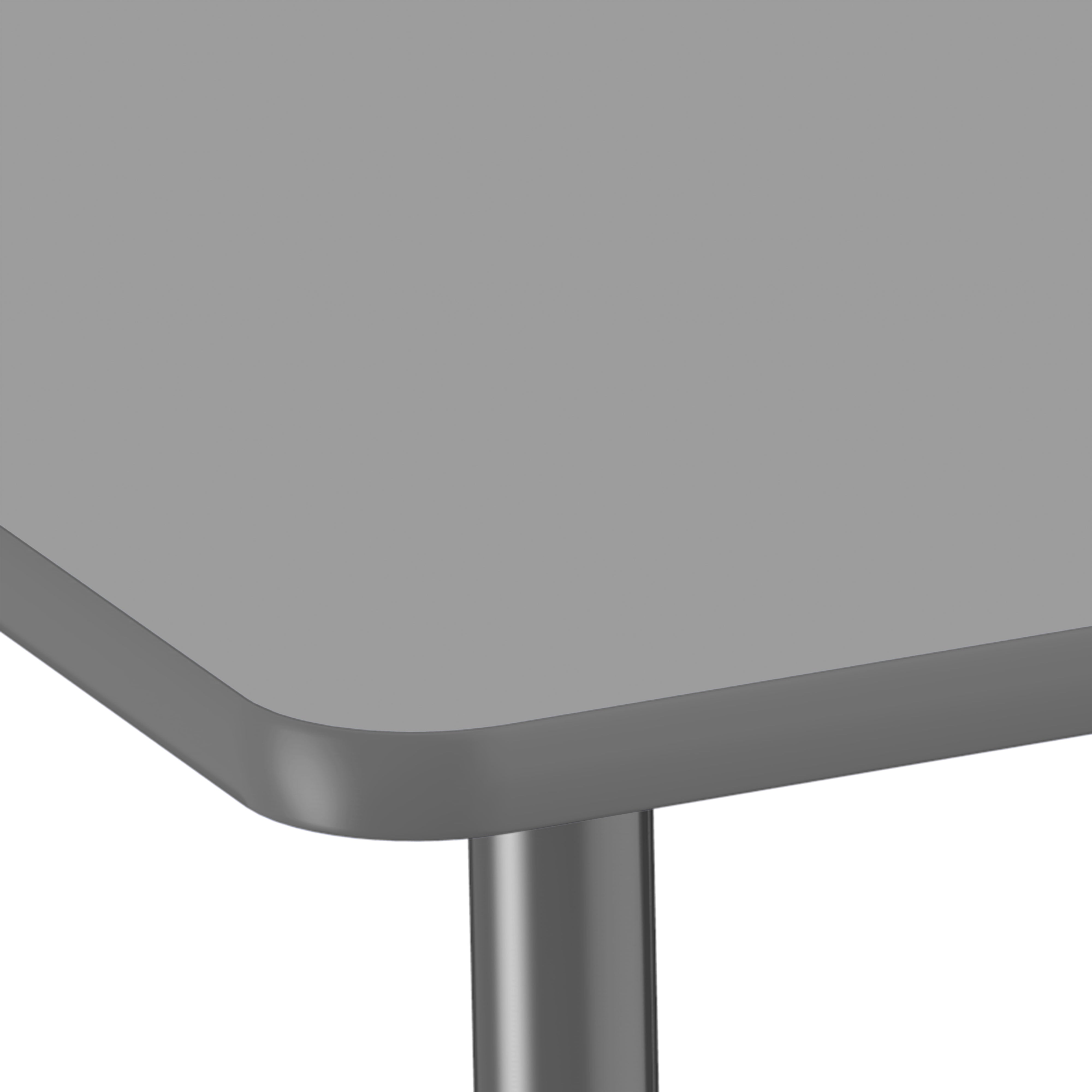 Adapte 25" x 37" Bowtie Thermofused Activity Table with Adjustable Tapered Legs - North Sea/North Sea