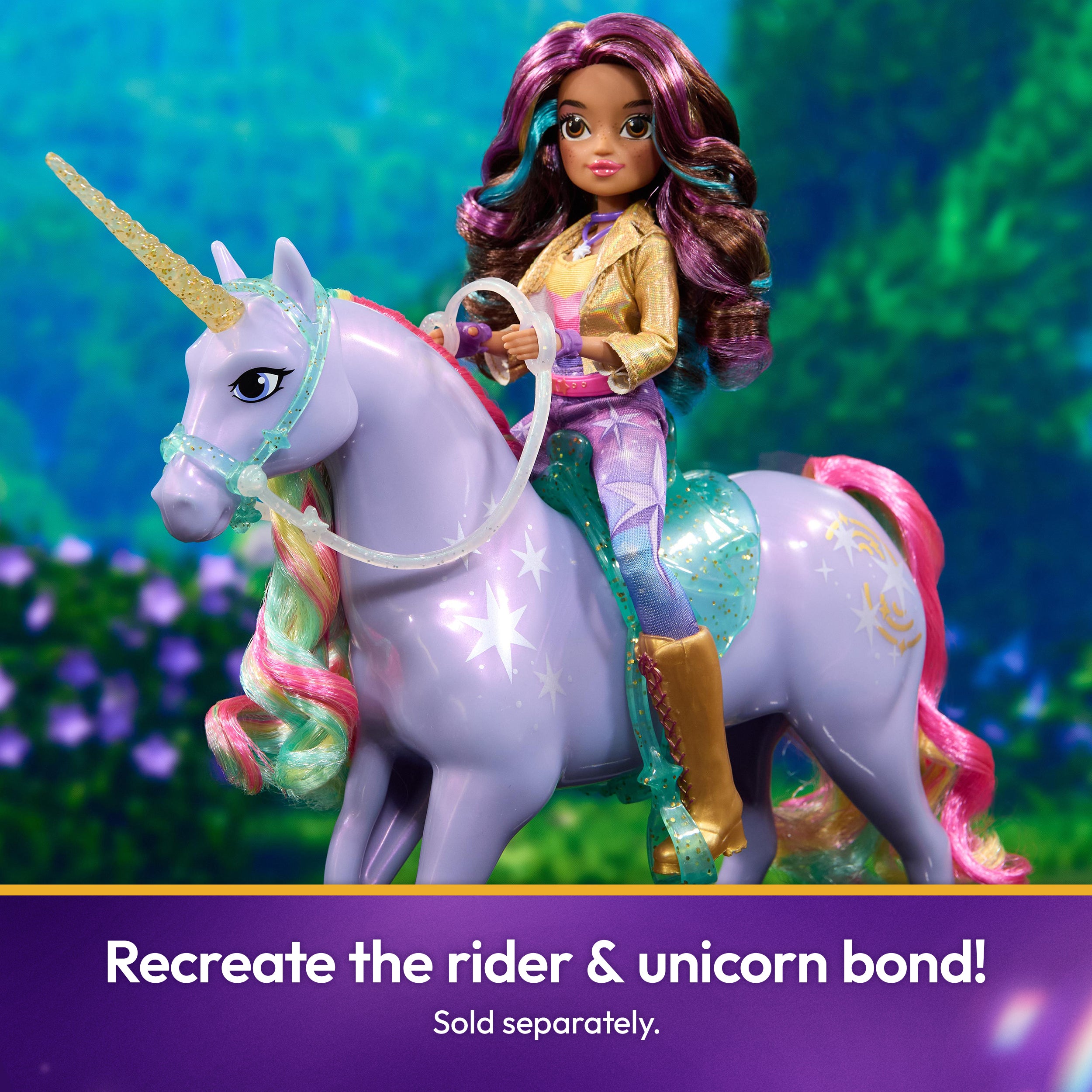 Unicorn Academy, Power of Friendship Wildstar with Translucent Saddle & Bridle, 11”, Dolls & Unicorn Toys for Girls Ages 4 and up